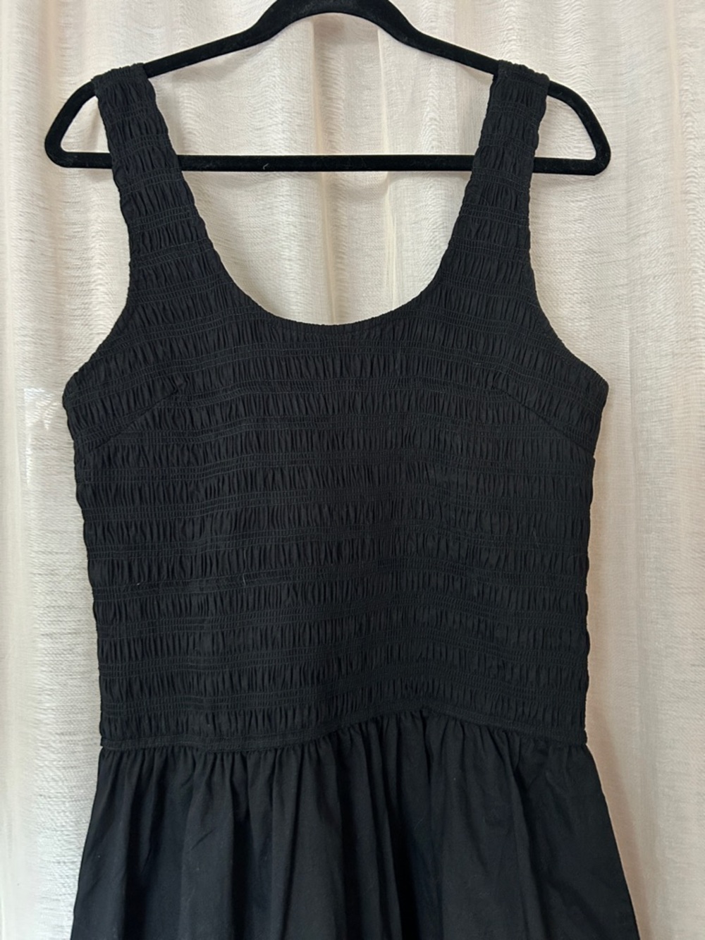 Black cotton dress, xl